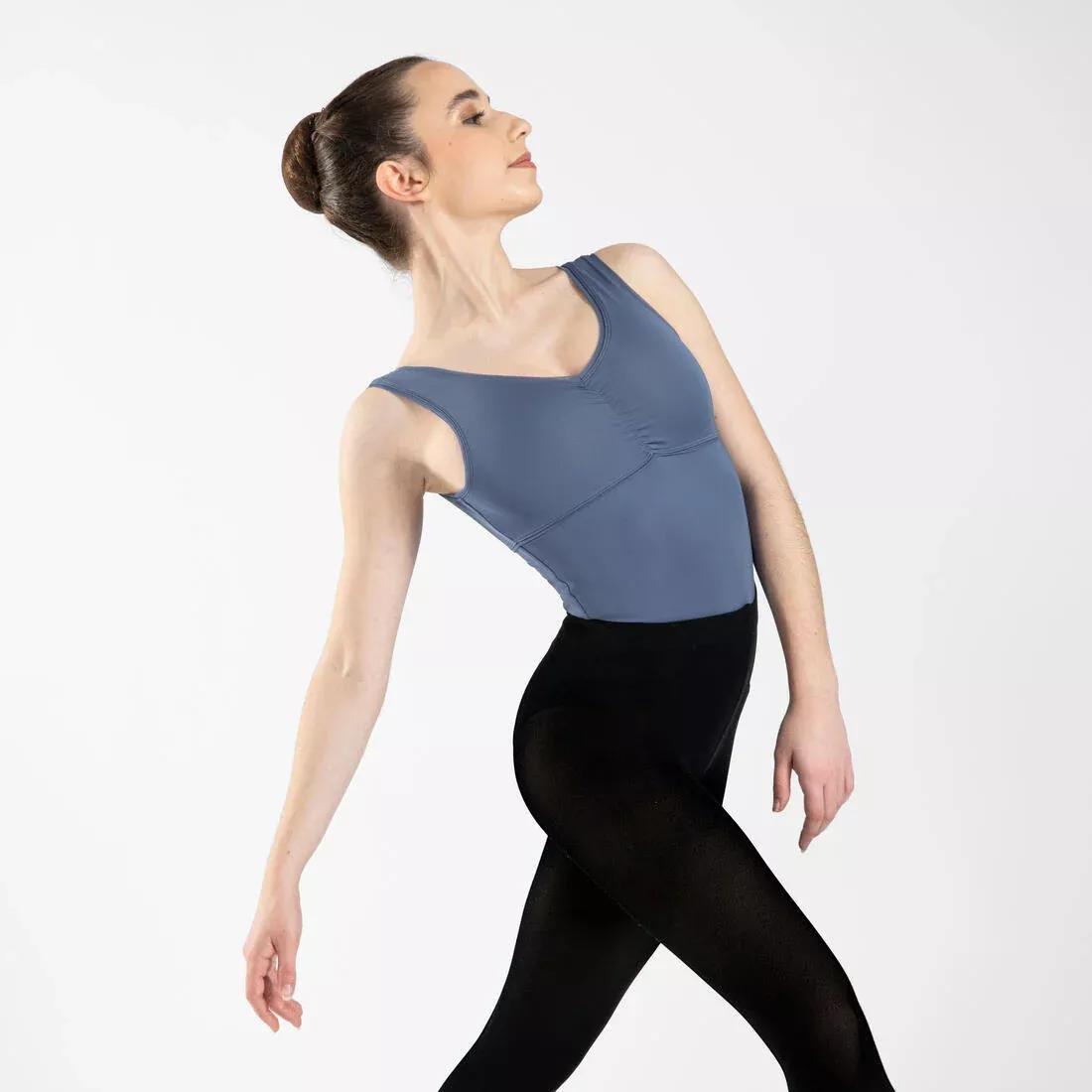 Kids Girls Ballet Leotard, Comet Blue, , large image number 1