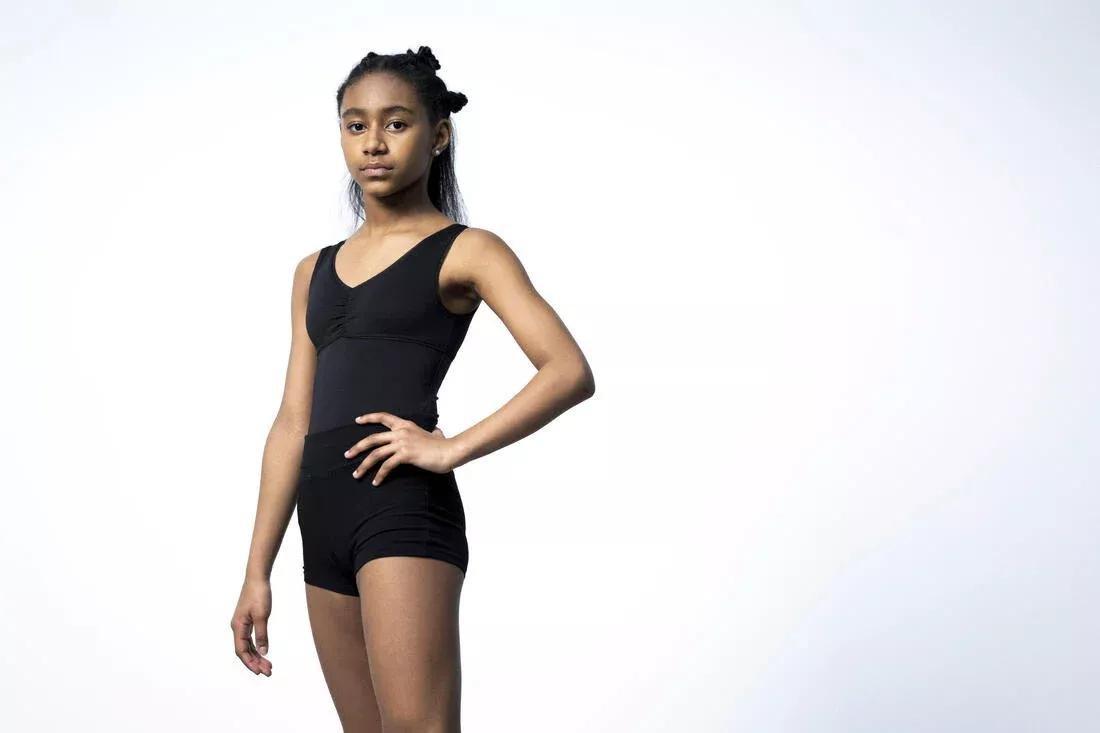 Kids Girls Ballet Leotard, Comet Blue, , large image number 7