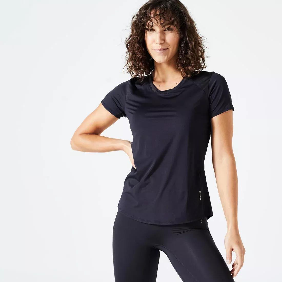 Close-Fitting Fitness T-Shirt, No Color, medium