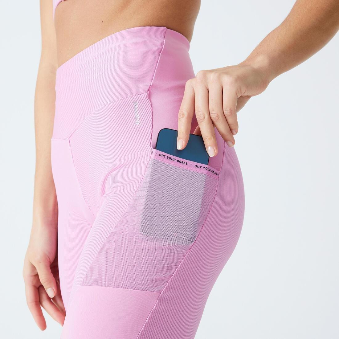 Women Cardio Fitness Bike Shorts With Phone Pocket, Black, , large image number 7