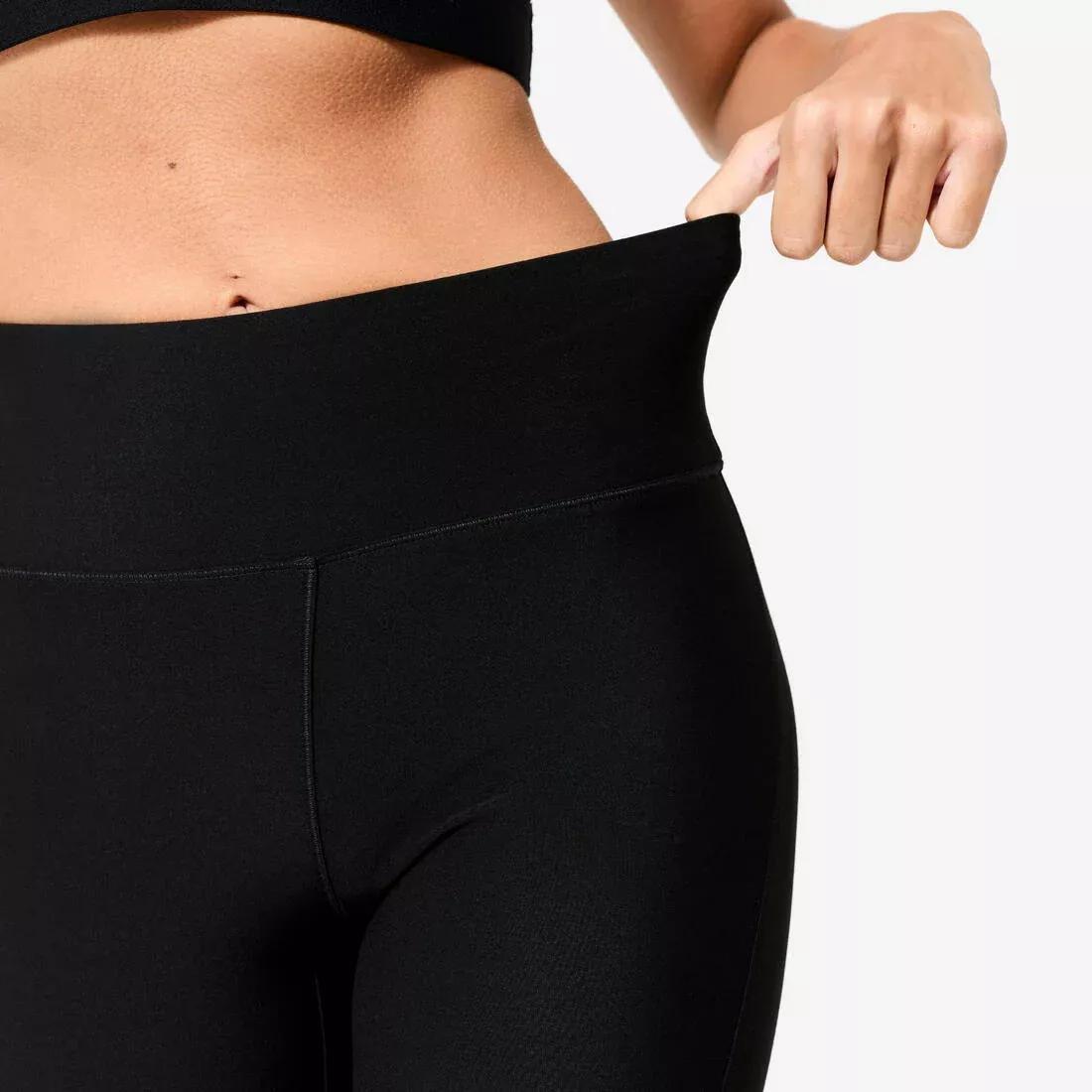 DOMYOS - Women Fitness Cardio Straight Leggings, Black