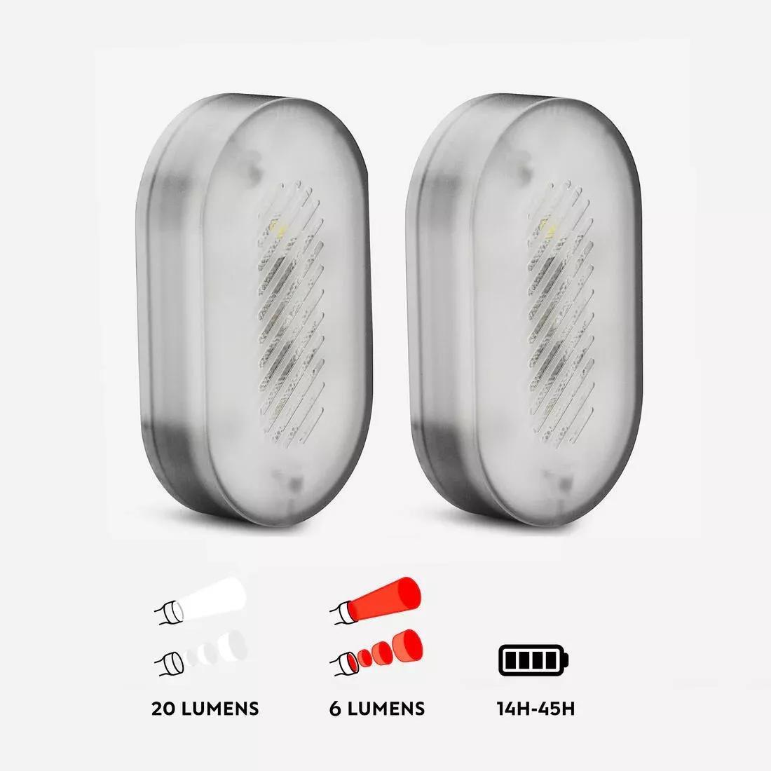 Twin-Pack Usb Clip Front/Rear Bike Lights - SL510, Black, No Color, large image number 6