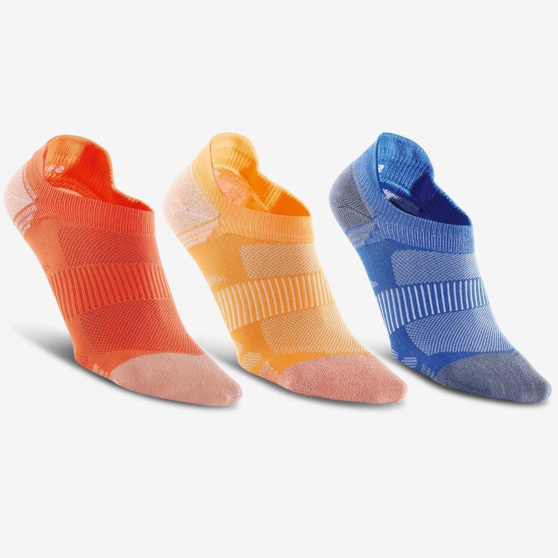 Invisible Fresh Active and Nordic Walking Socks - WS 500, Orange, No Color, large image number 0