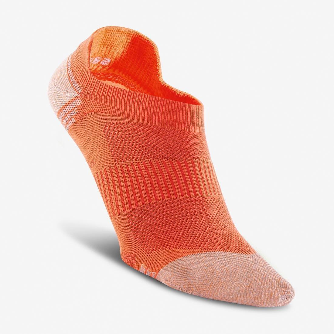 Invisible Fresh Active and Nordic Walking Socks - WS 500, Orange, No Color, large image number 2