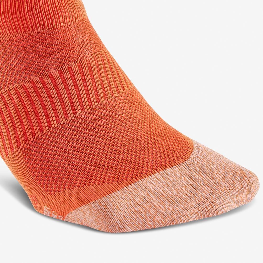 Invisible Fresh Active and Nordic Walking Socks - WS 500, Orange, No Color, large image number 3
