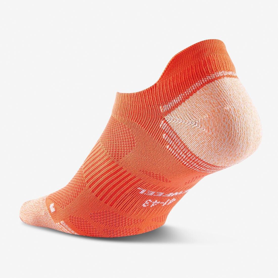 Invisible Fresh Active and Nordic Walking Socks - WS 500, Orange, No Color, large image number 4
