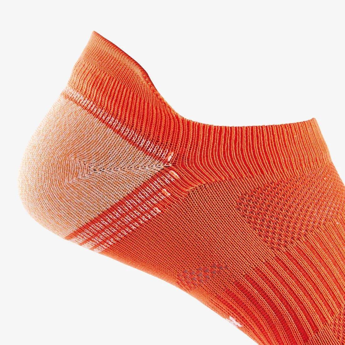 Invisible Fresh Active and Nordic Walking Socks - WS 500, Orange, No Color, large image number 5