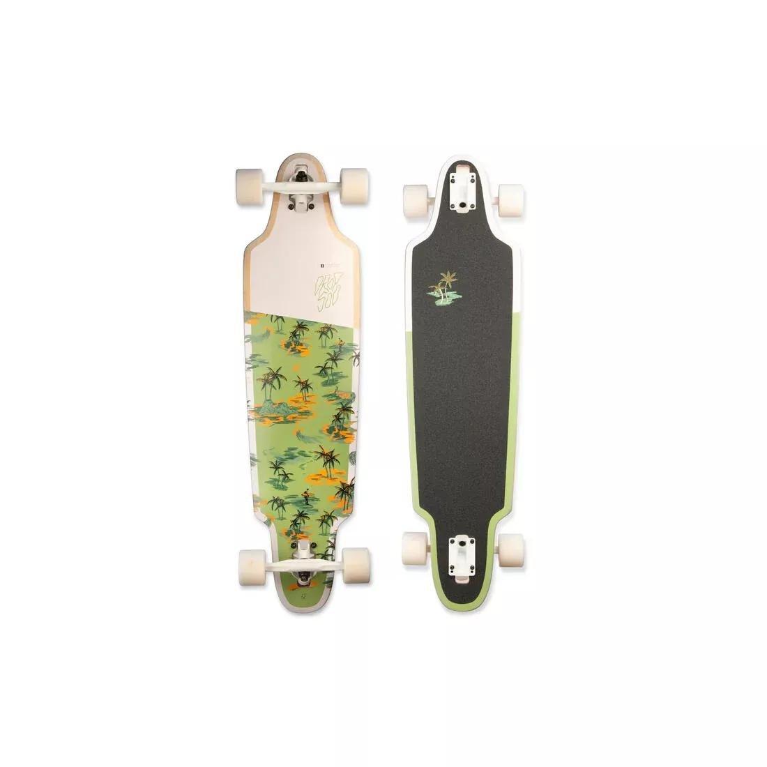 180 mm Longboard Drop 500 - Palm Trees, Green, No Color, medium