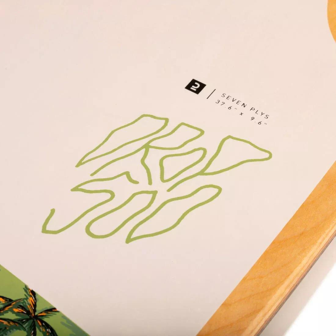 180 mm Longboard Drop 500 - Palm Trees, Green, No Color, large image number 9