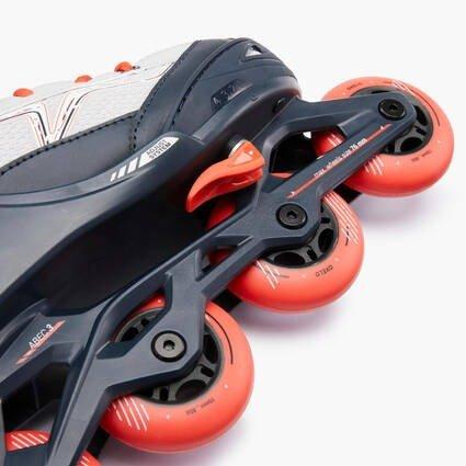 Kids Unisex Fitness Skates - Fit 3, Grey, No Color, medium