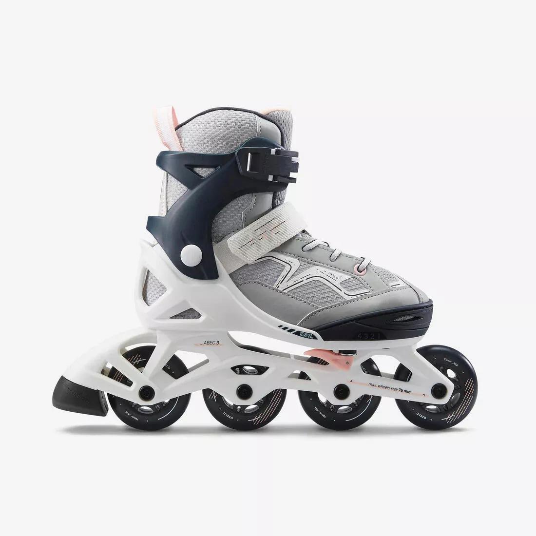Kids Unisex Fitness Skates - Fit 3, Grey, No Color, large image number 8