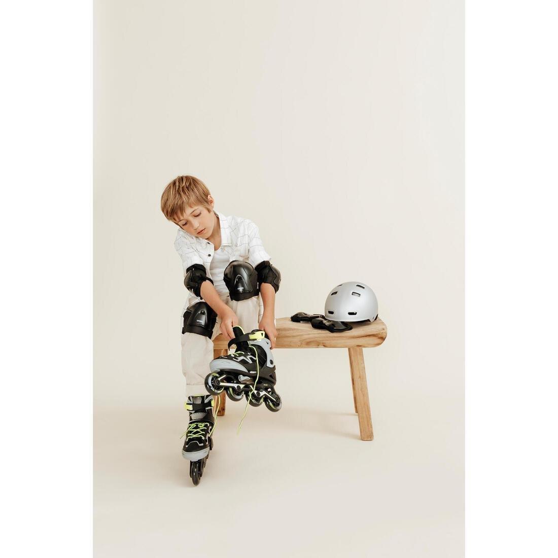 Kids Unisex Fitness Skates - Fit 3, Black, No Color, large image number 5