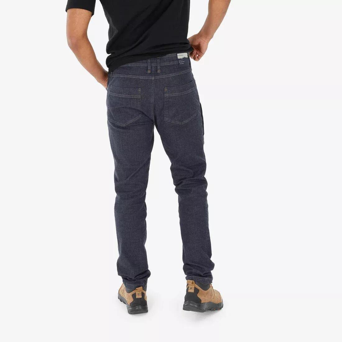 Men Hiking Trousers - NH500 Jeans, Blue, No Color, large image number 3