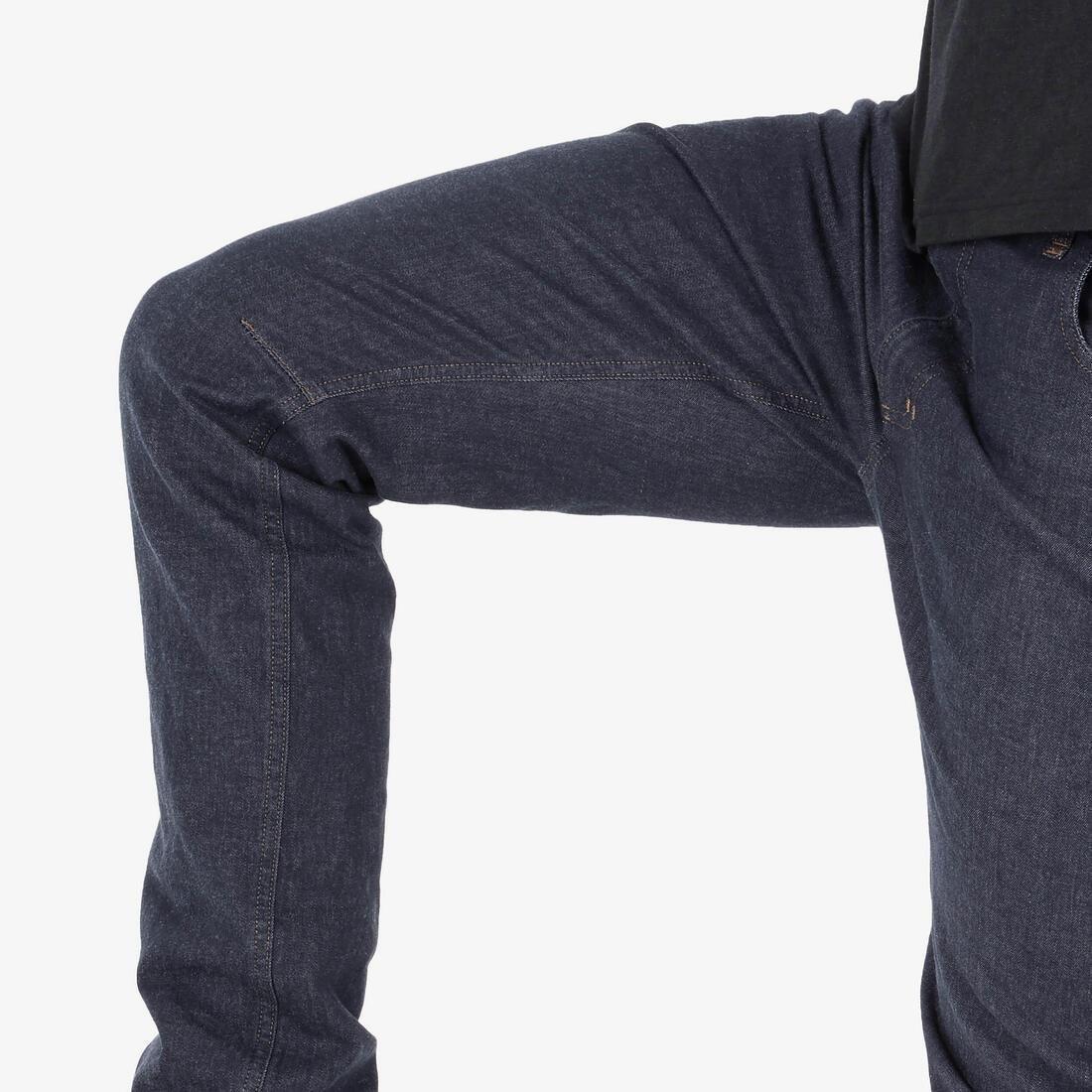 Men Hiking Trousers - NH500 Jeans, Blue, No Color, large image number 4