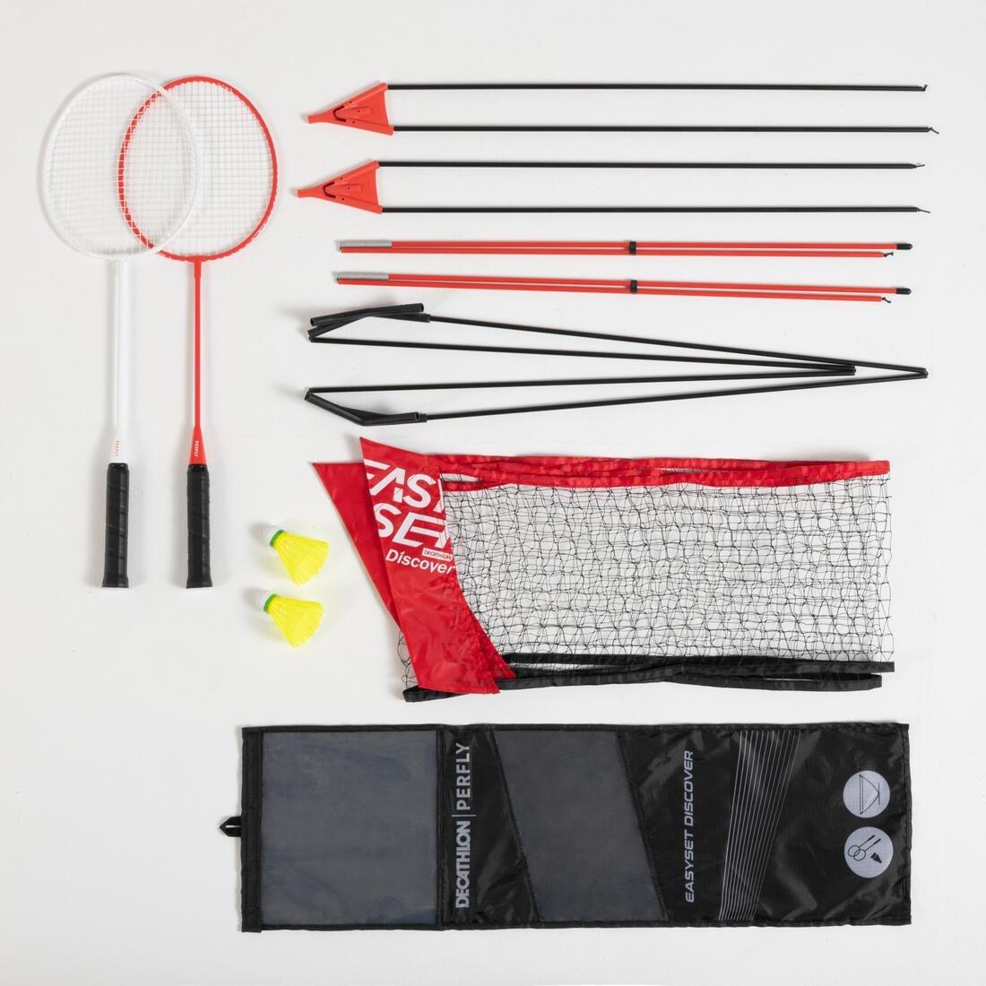 PERFLY - Badminton Easy Set Discover, Red