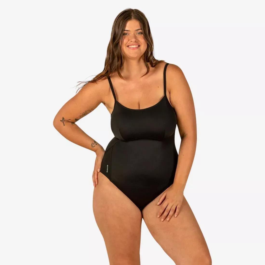 BLACK 1-piece women's swimsuit CLOE BLACK adjustable X or U shaped back, , large image number 0