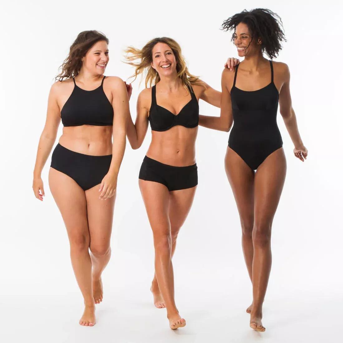 BLACK 1-piece women's swimsuit CLOE BLACK adjustable X or U shaped back, , large image number 1