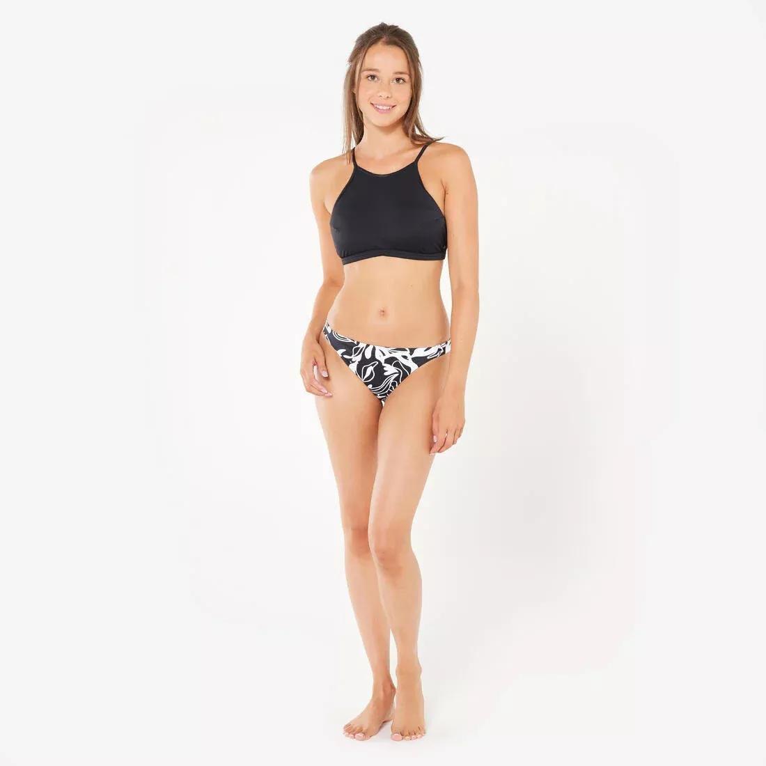 Women Surfing Swimsuit Bikini Top With Padded Cups - Andrea, Black, No Color, large image number 2