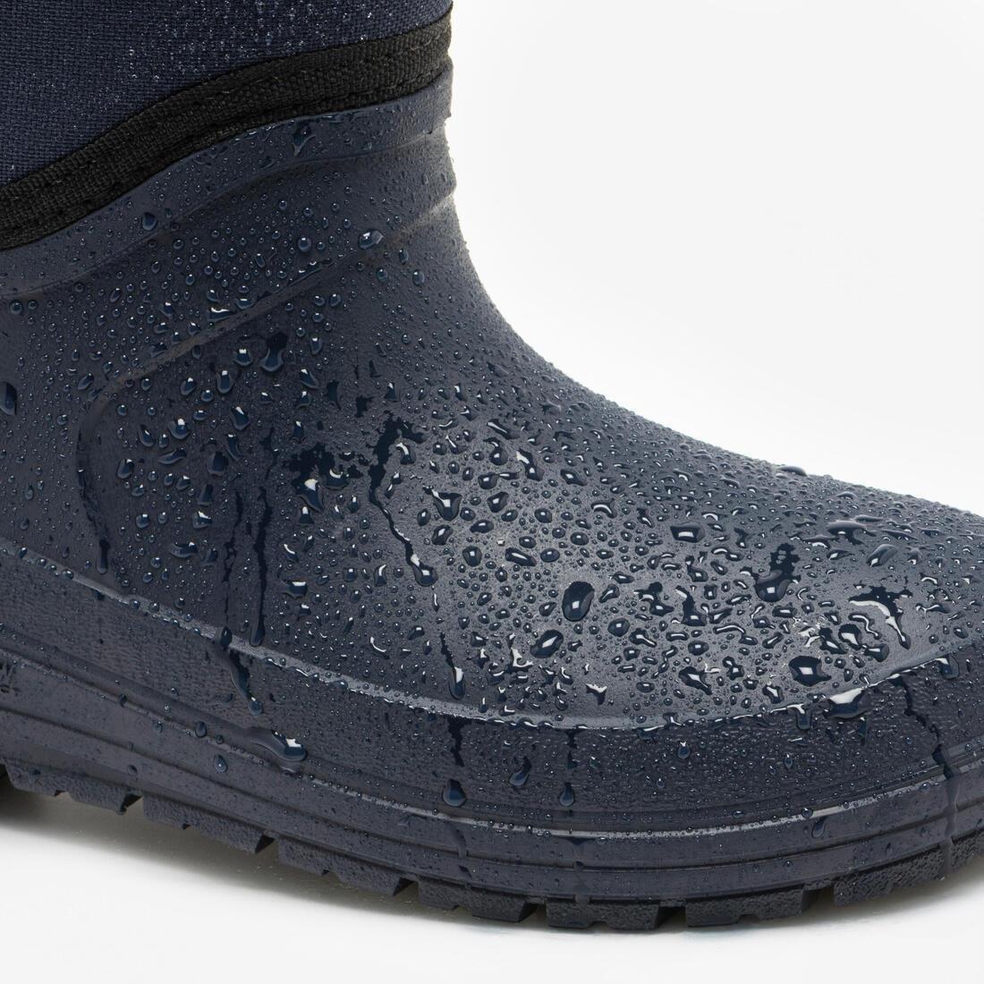 Kids Unisex Warm And Waterproof Snow Boots - UK Sizes 7 To 5 - SH100, Blue, No Color, medium