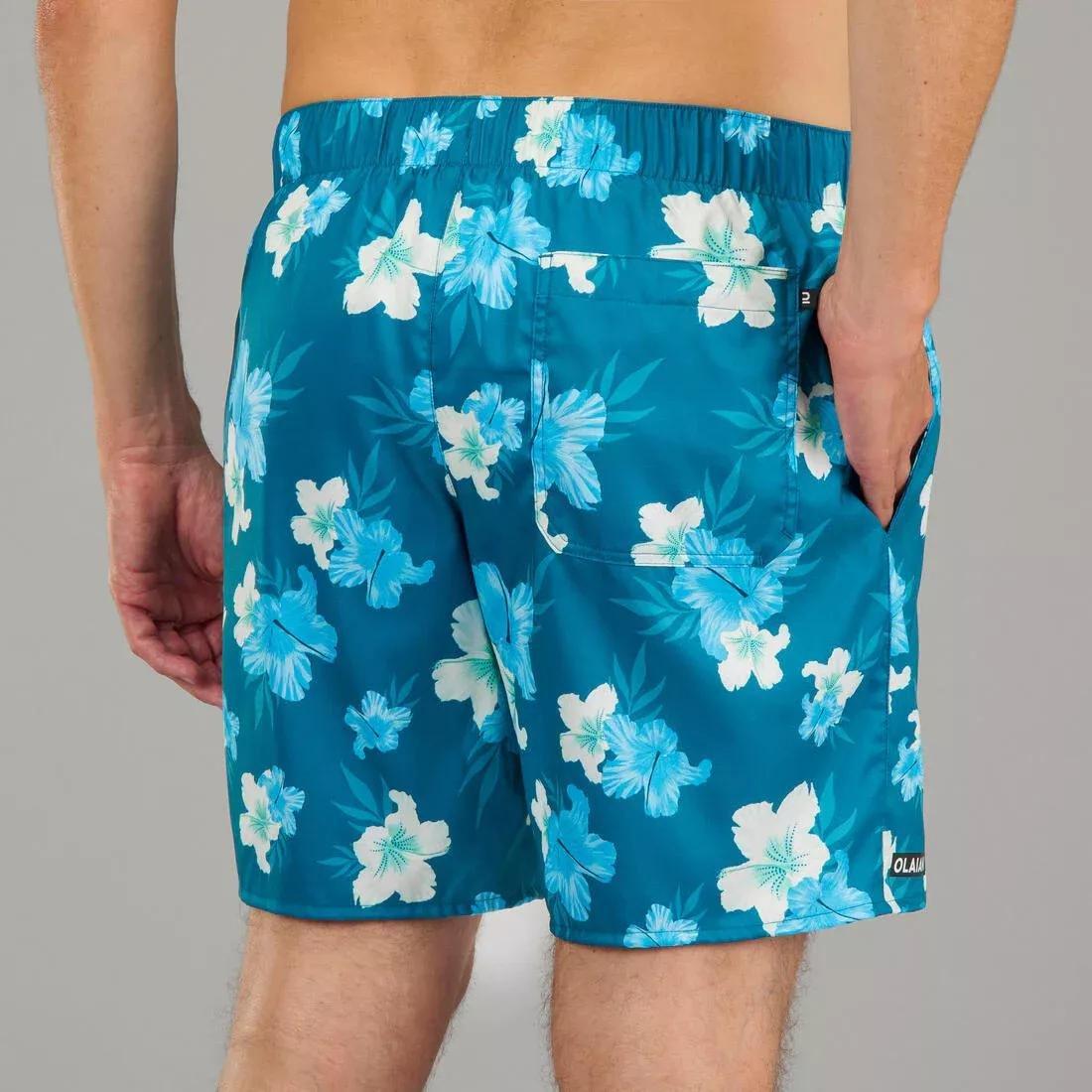 Men Surfing Standard Boardshorts 100, Green, , large image number 4