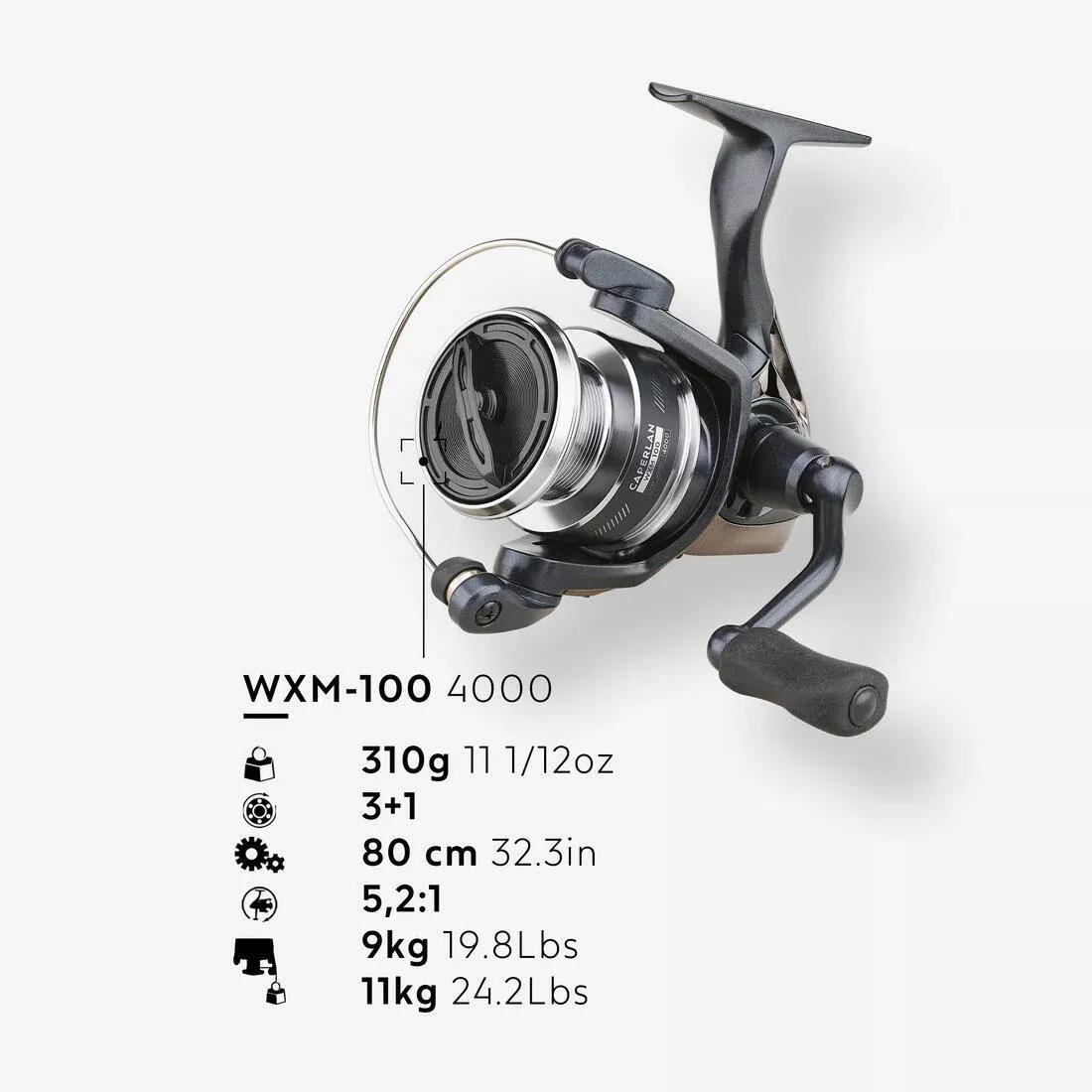 Lure Fishing Reel - WXM 100 4000, Grey, No Color, medium
