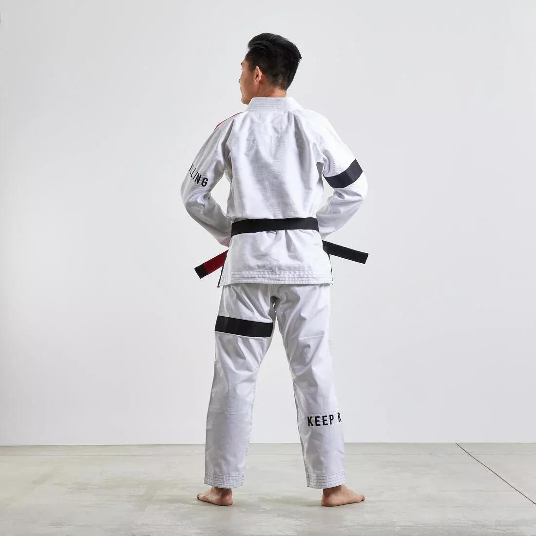 Brazilian Jiu-Jitsu Uniform - 500, White, No Color, medium