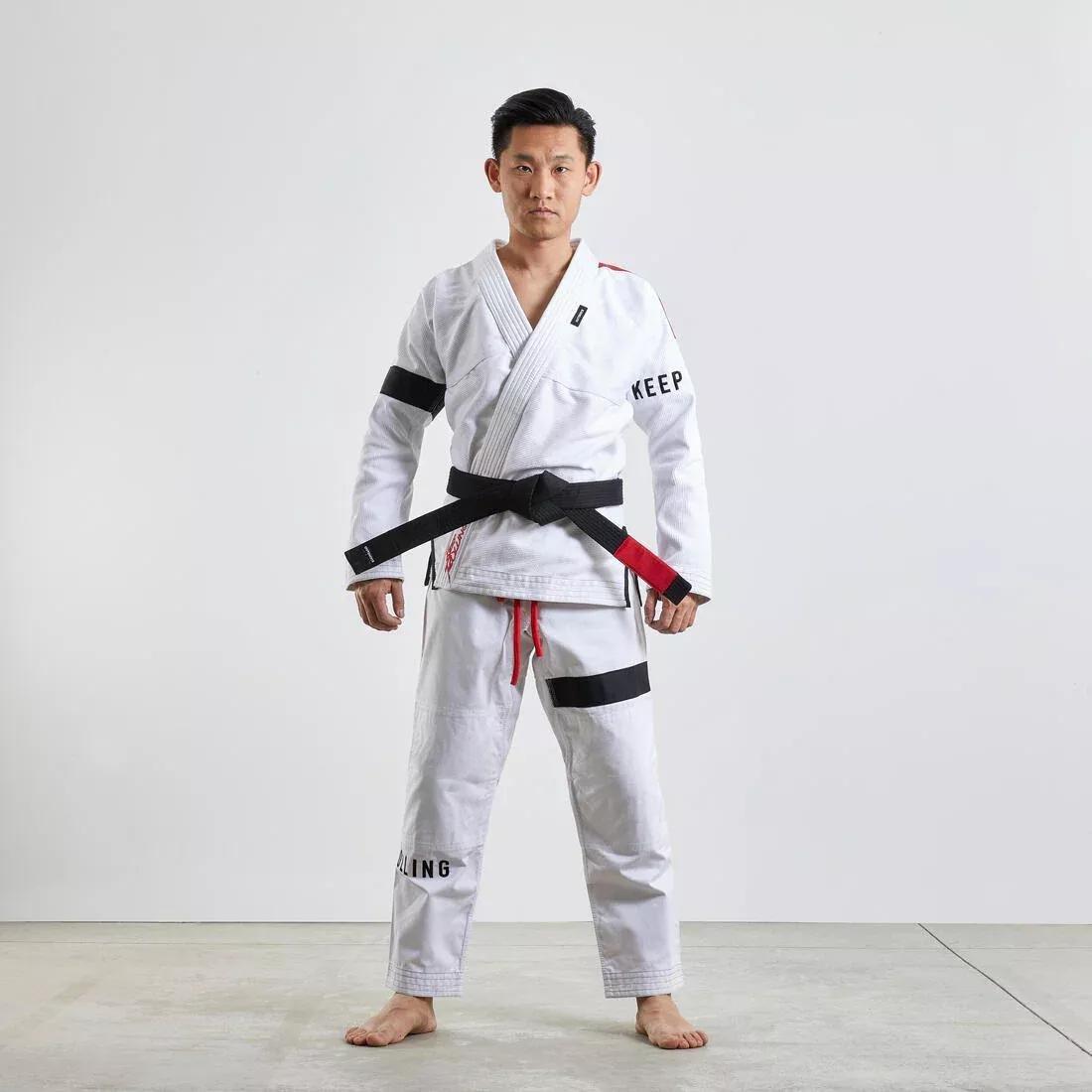 Brazilian Jiu-Jitsu Uniform - 500, White, No Color, large image number 3