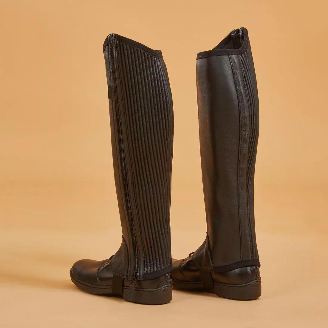 FOUGANZA--HALF CHAPS EASY FIT ADULT BLACK, , large image number 3