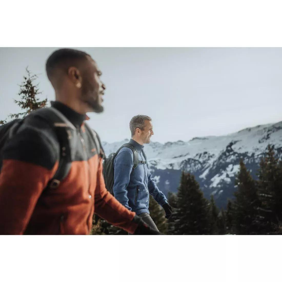 Men Warm Hiking Fleece - NH100, Navy, No Color, large image number 5