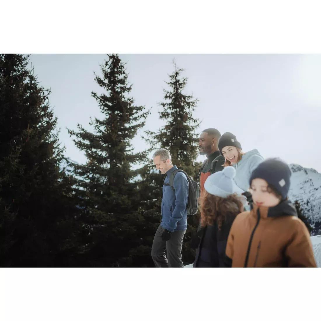 Men Warm Hiking Fleece - NH100, Navy, No Color, large image number 6