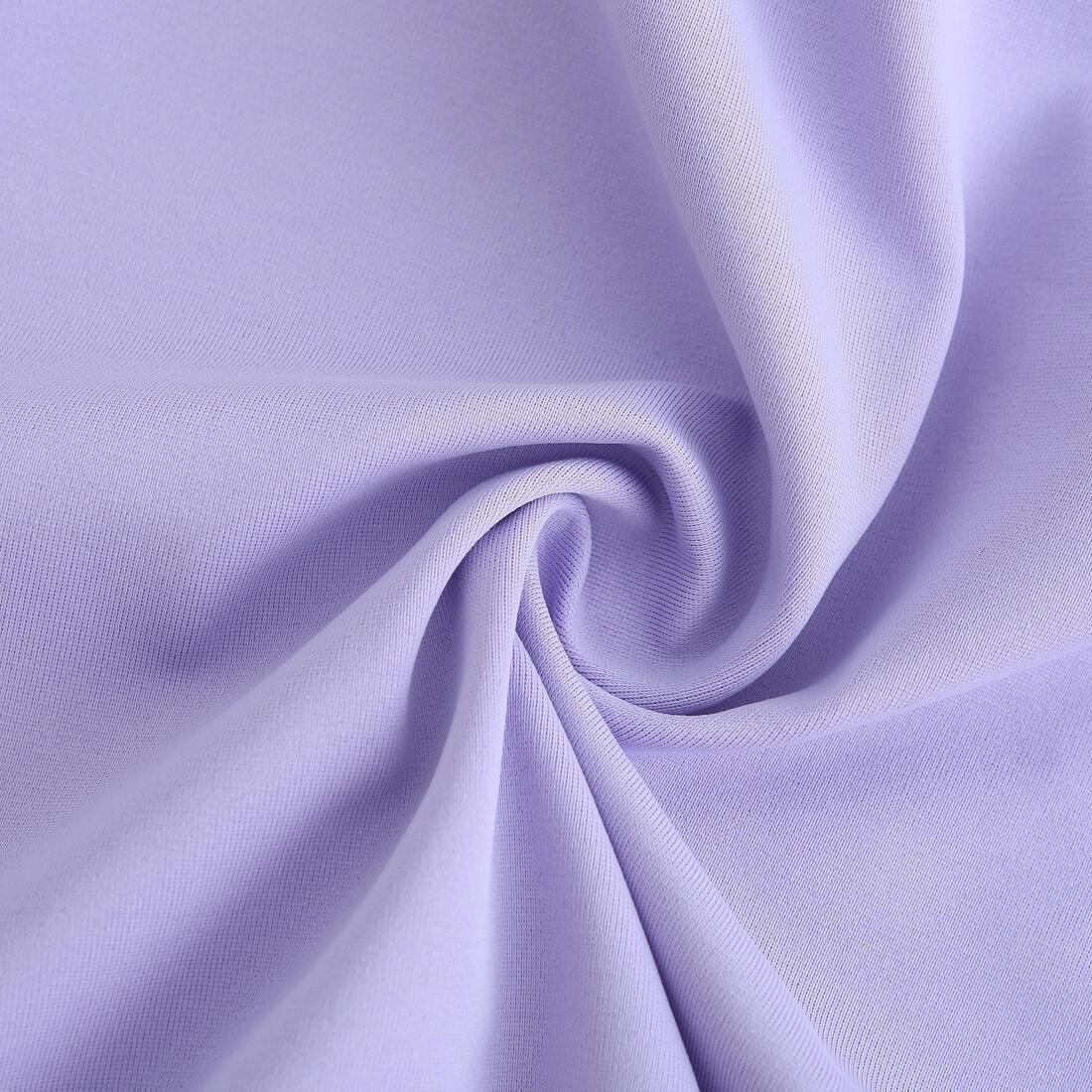 One-Piece Long-Sleeve Skirt Swimsuit, Purple, No Color, large image number 5