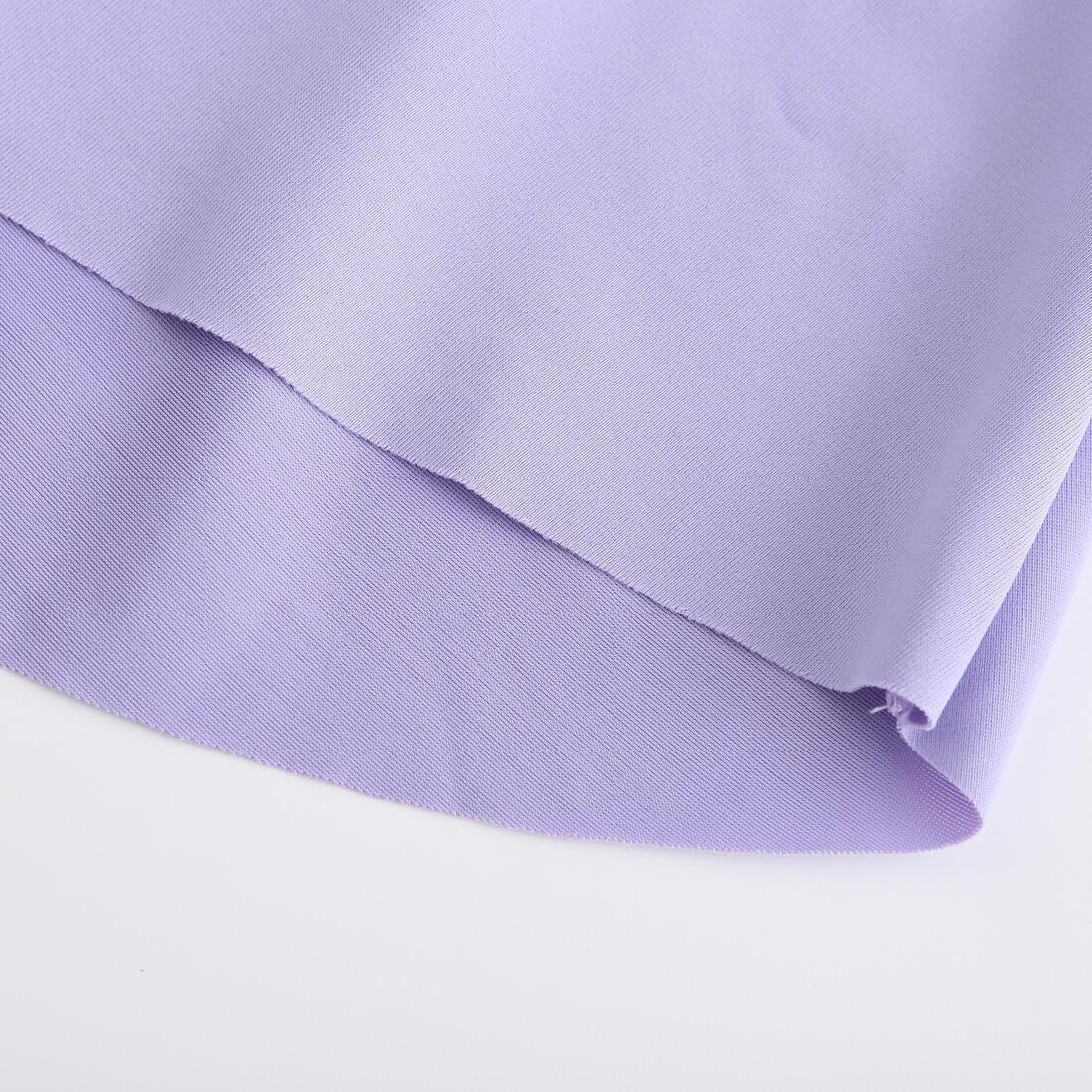 One-Piece Long-Sleeve Skirt Swimsuit, Purple, No Color, large image number 7