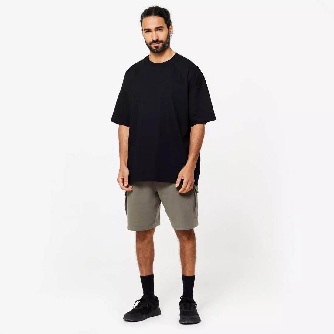 BLACK Men's Loose-Fit Fitness T-Shirt 520 - Black, No Color, large image number 1
