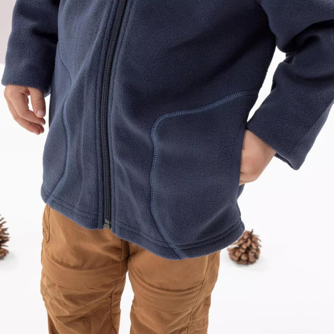 Hiking fleece jacket - MH150 - children 2-6 years, navy blue, , large image number 5