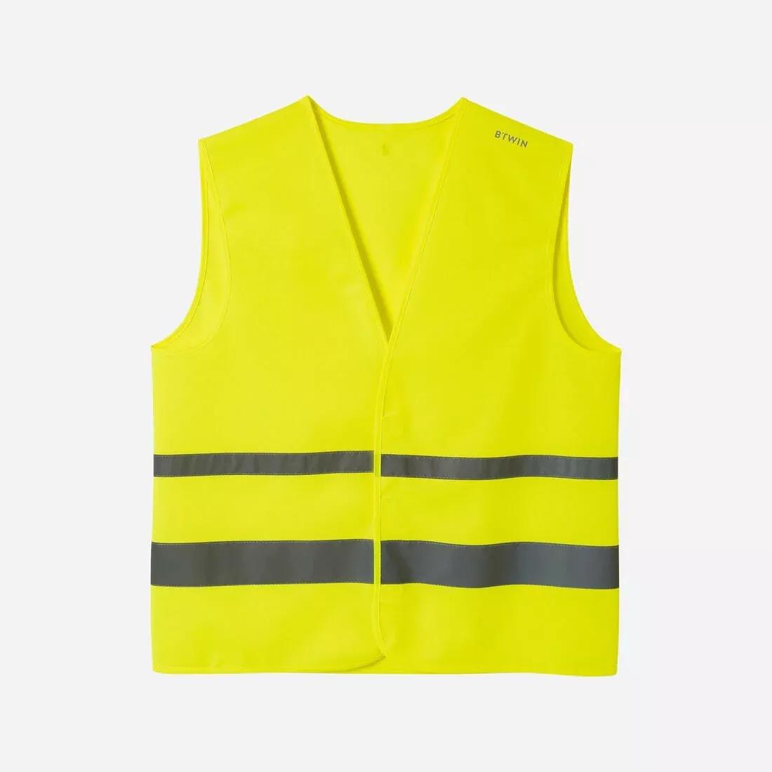 Adult High Visibility Cycling Safety Vest, Green, No Color, medium