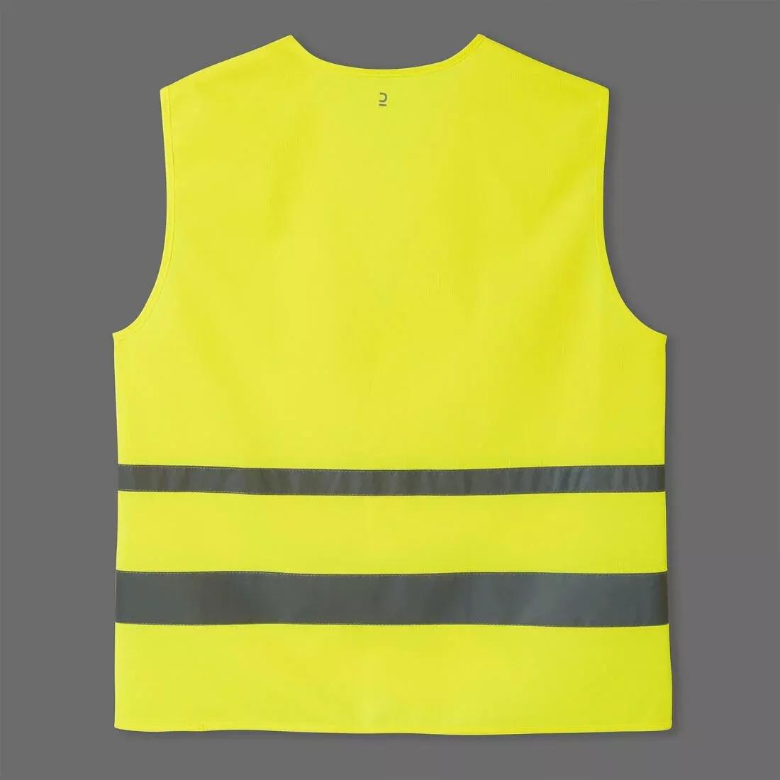 Adult High Visibility Cycling Safety Vest, Green, No Color, large image number 1
