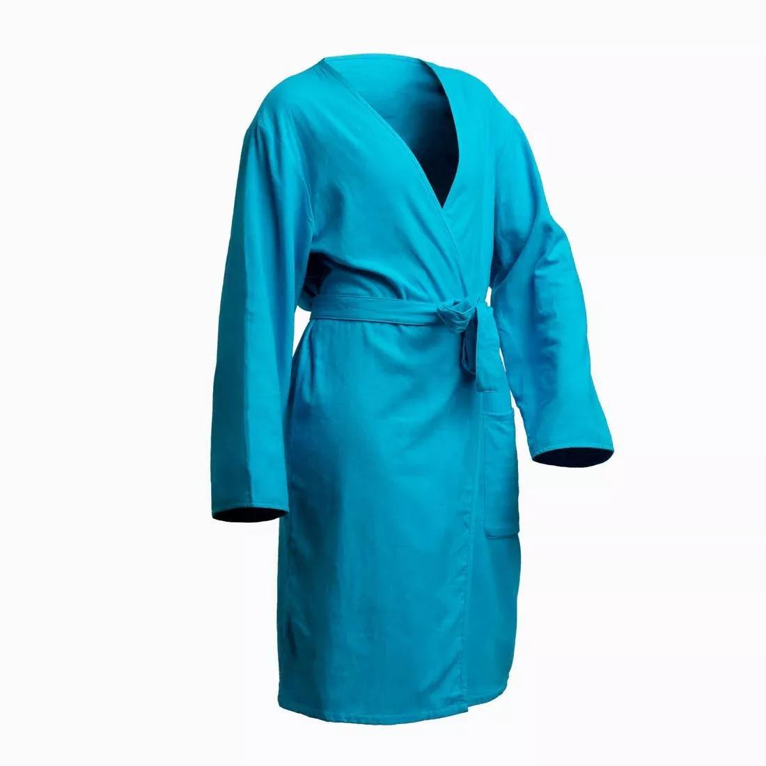 Unisex Cotton Pool Bathrobe, Turquoise, , large image number 5