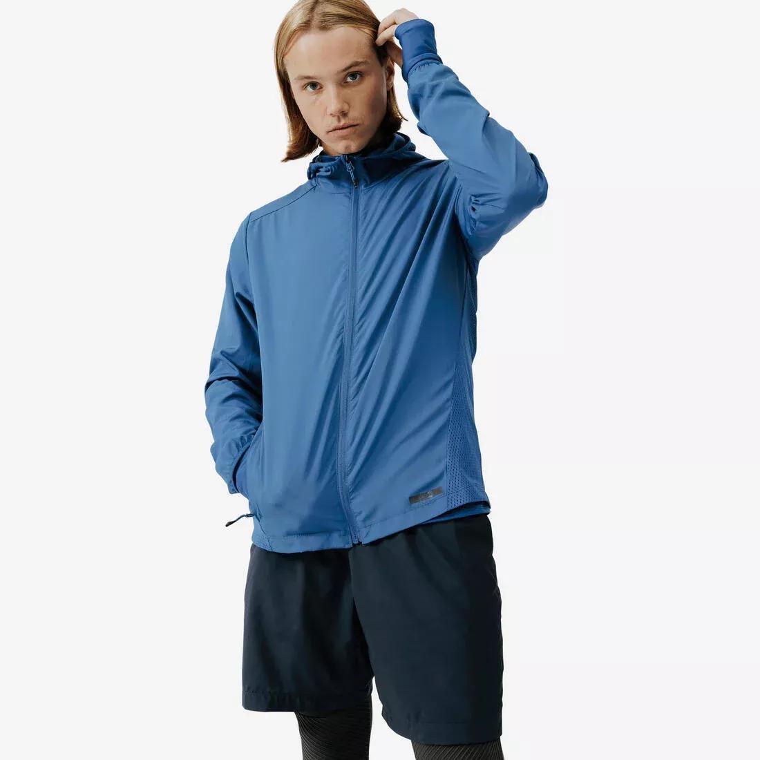 Men Run Wind Men Running Windproof Jacket, Deep Blue, , large image number 0