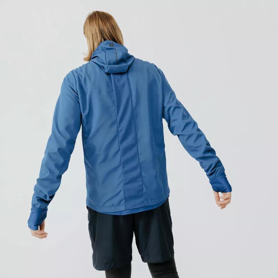 Men Run Wind Men Running Windproof Jacket, Deep Blue, No Color, medium
