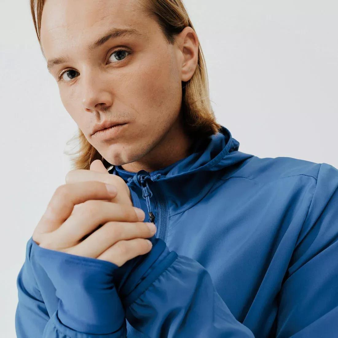 Men Run Wind Men Running Windproof Jacket, Deep Blue, , large image number 10