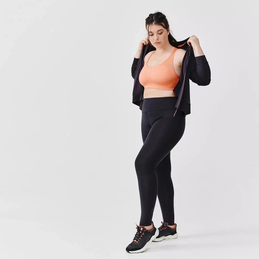 Women Running Jacket - Kiprun Run 100, Black, , large image number 4