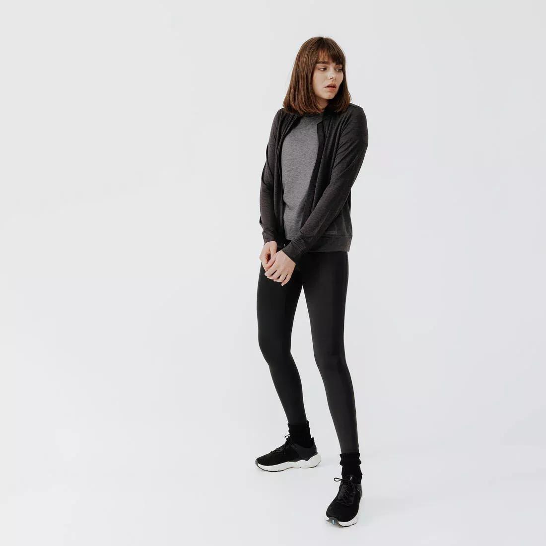 Women Running Jacket - Kiprun Run 100, Black, , large image number 10