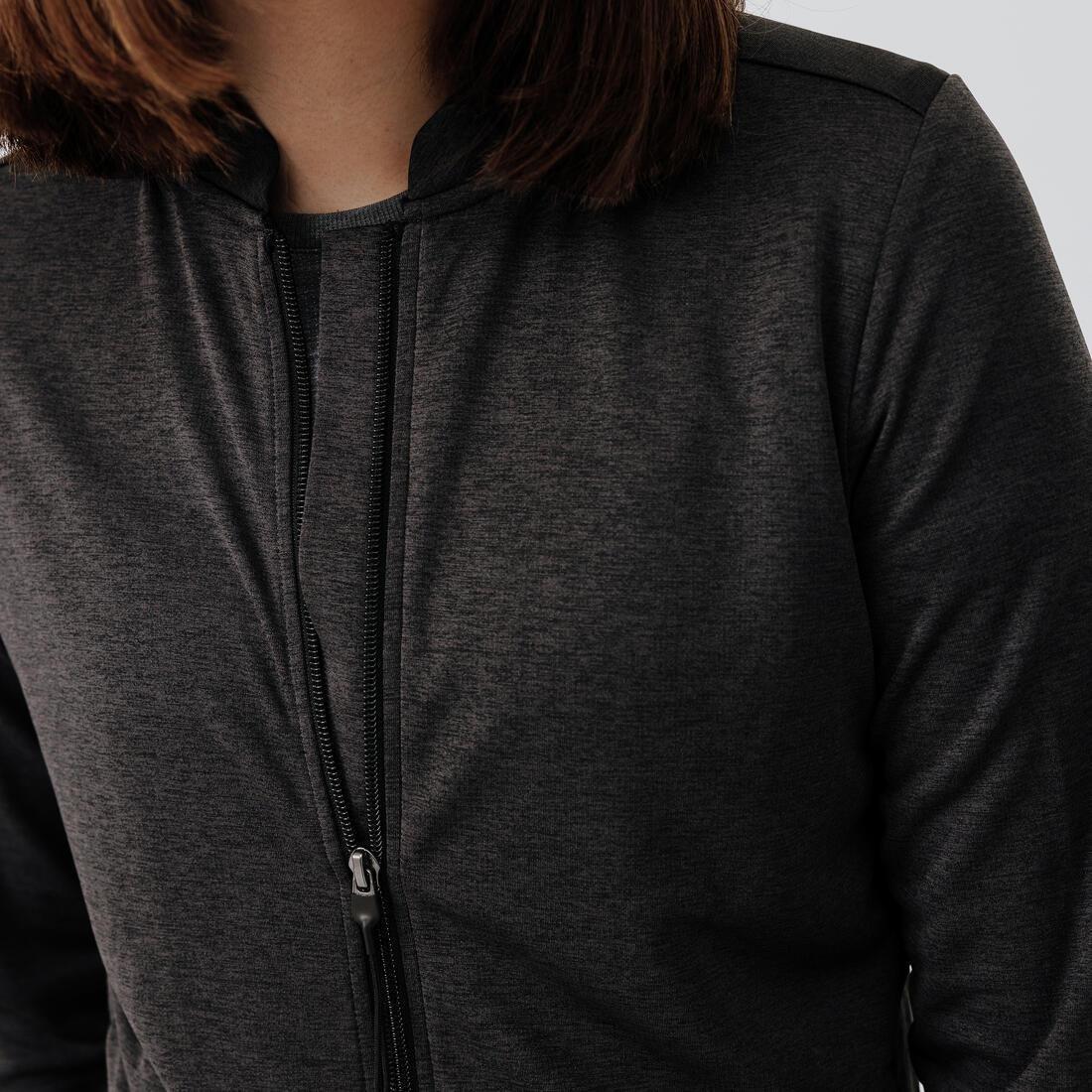 Women Running Jacket - Kiprun Run 100, Black, , large image number 13