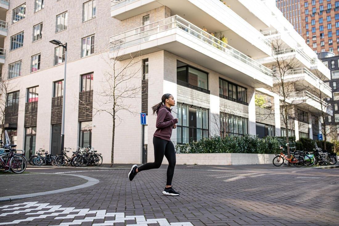 BLACK Women's Running Warm Long Leggings Warm+, No Color, large image number 8