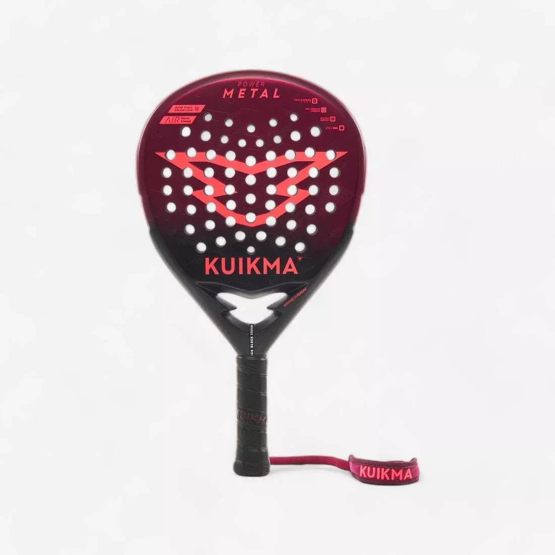 Adults Padel Racket Power Metal, Pink, No Color, large image number 1