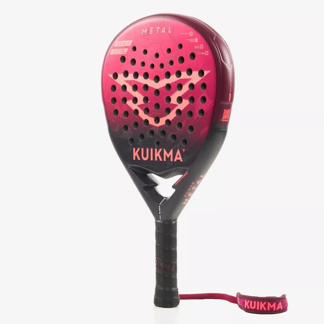Adults Padel Racket Power Metal, Pink, No Color, medium