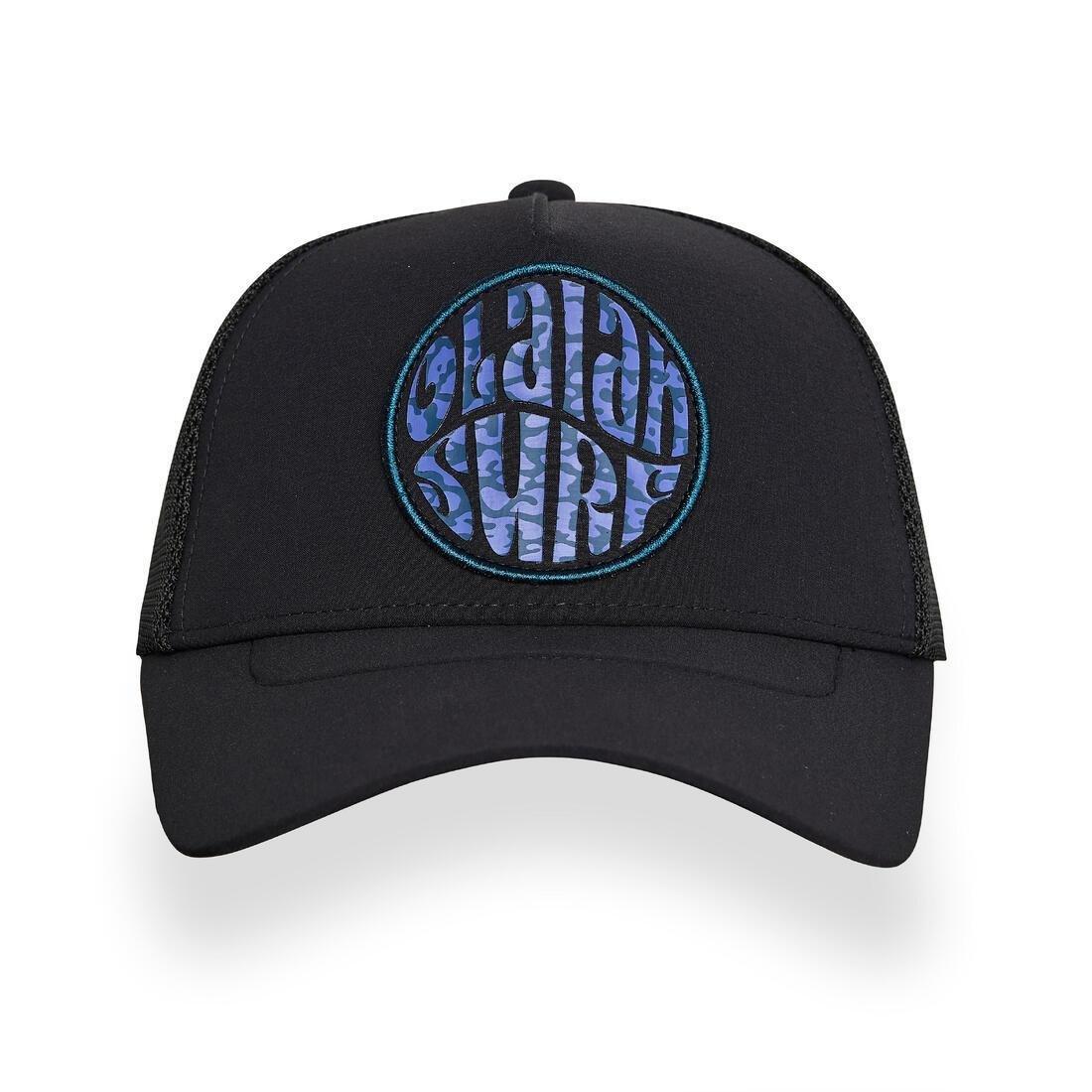 Kids Unisex Surfing Trucker Cap, Turquoise, No Color, large image number 6