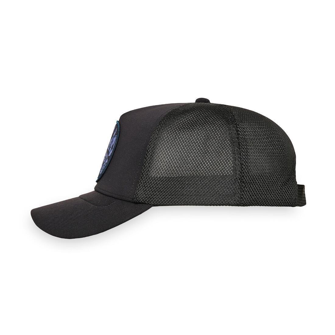 Kids Unisex Surfing Trucker Cap, Turquoise, No Color, large image number 7