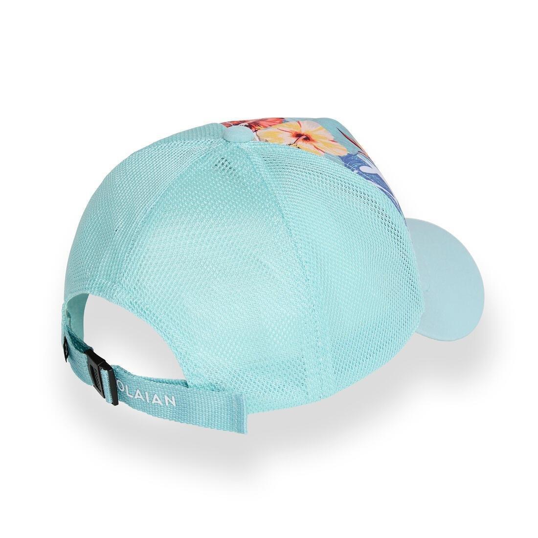 Kids Unisex Surfing Trucker Cap, Turquoise, No Color, large image number 10