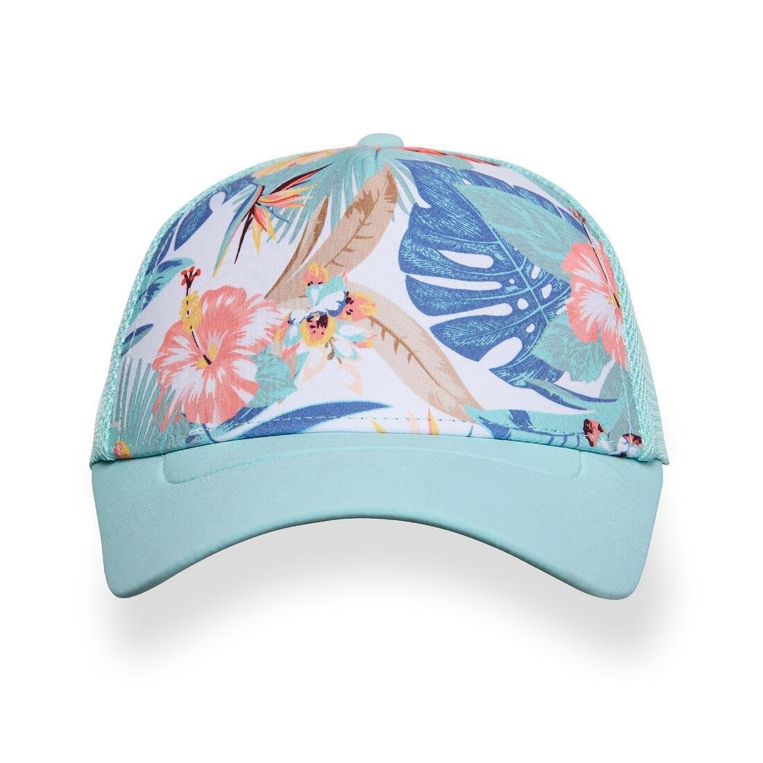 Kids Unisex Surfing Trucker Cap, Turquoise, No Color, large image number 11